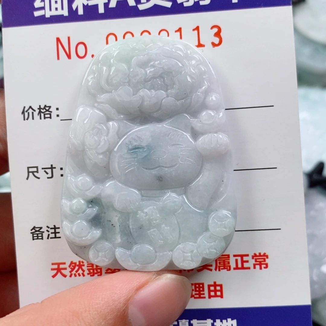 翡翠未镶嵌颈饰挂件