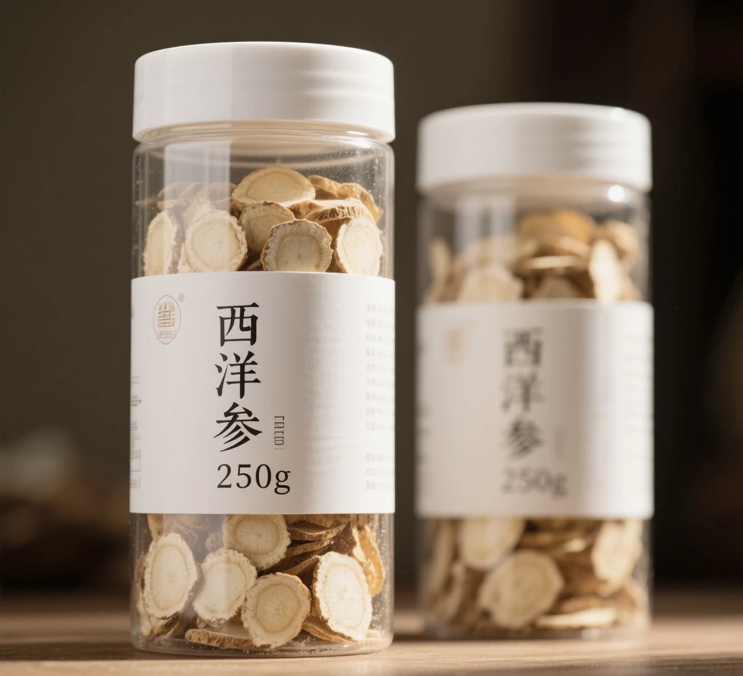 0.8-2cm软质西洋参  无加工切片西洋参 泡水喝 泡茶喝  代饮茶