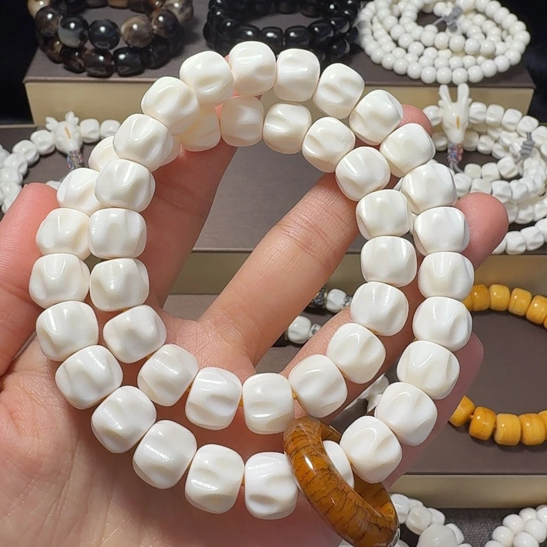 鹿骨手串/手链1.2百香双圈跑环换鲨鱼背三通