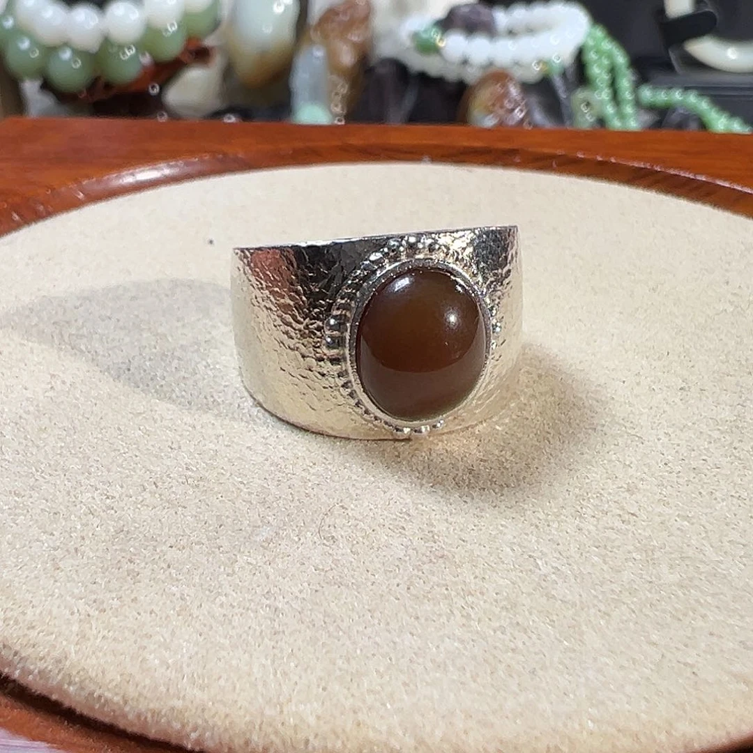 和田玉银S925镶嵌颈饰影**心