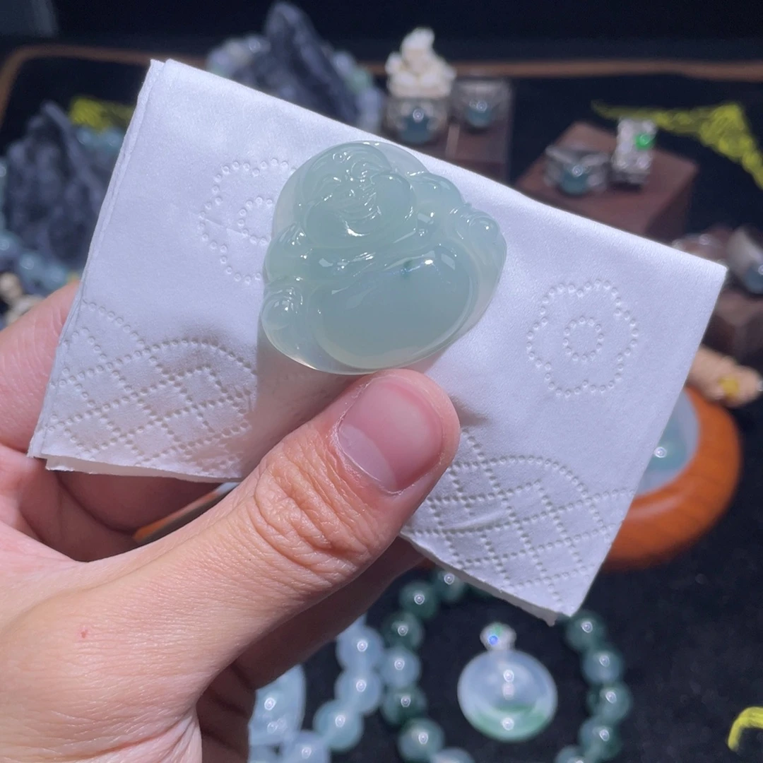 定制翡翠未镶嵌吊坠