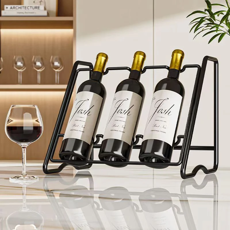 轻奢红酒摆件酒柜家用客厅斜放葡萄酒展示架装饰创意置物架酒架子