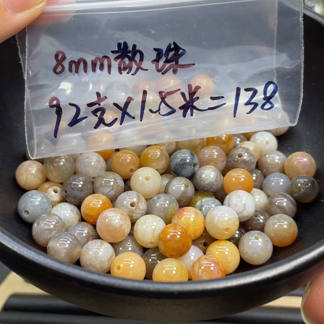 捡****硅化玉未镶嵌颈饰k138