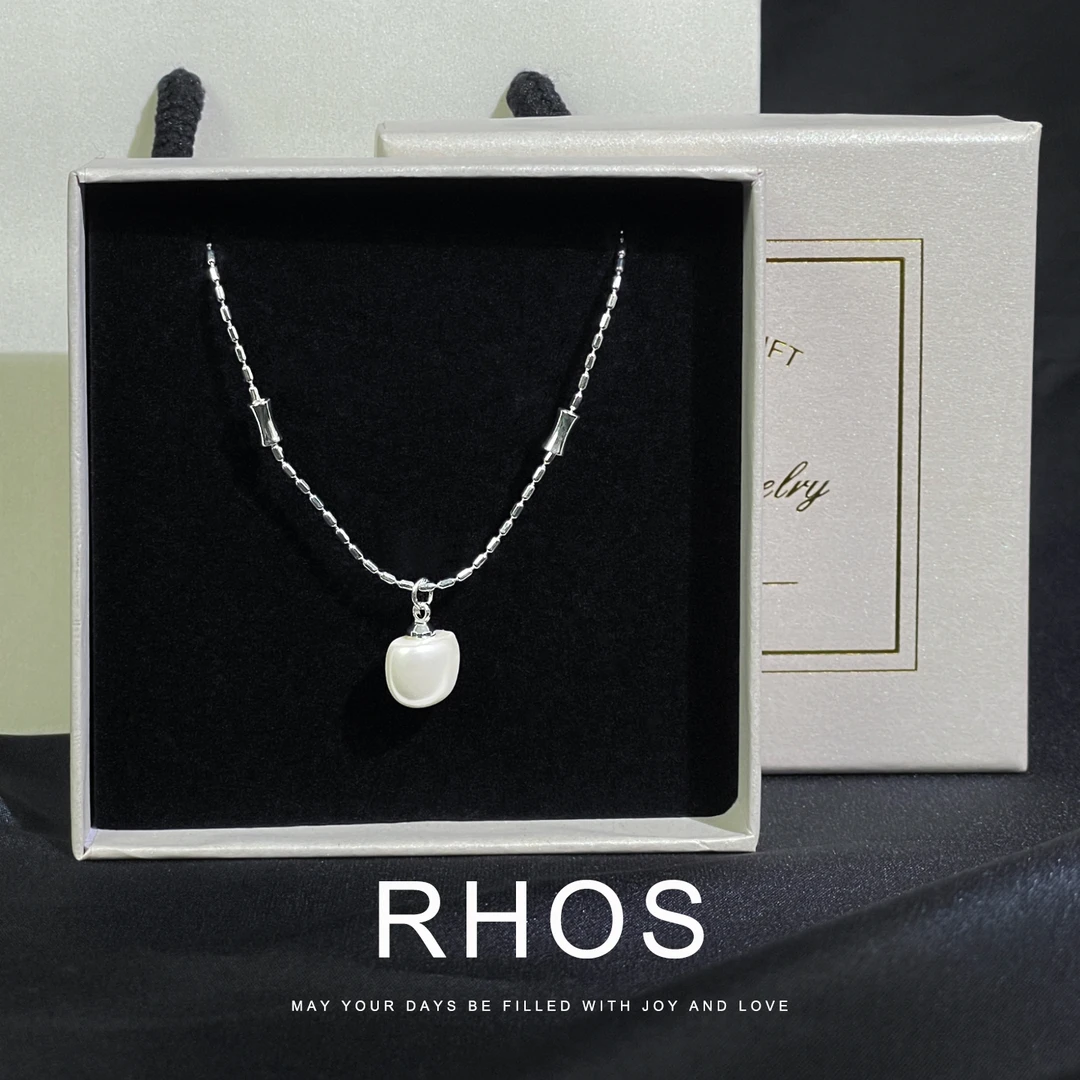 铜合金项链 Rhos「巴洛克」简约小巧项链女轻奢小众气质吊坠锁骨链