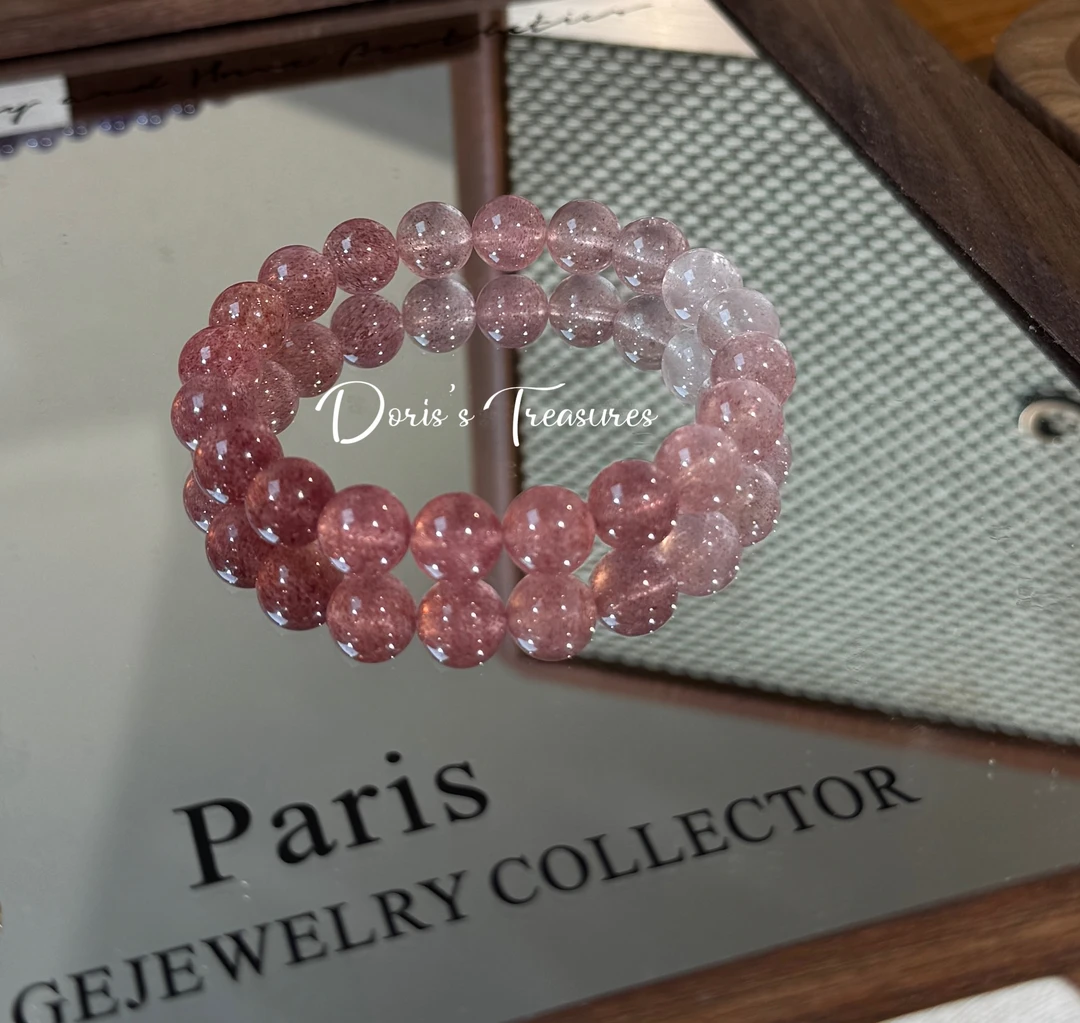 【渐变草莓】水晶手串 气质多样性发一颜色微差