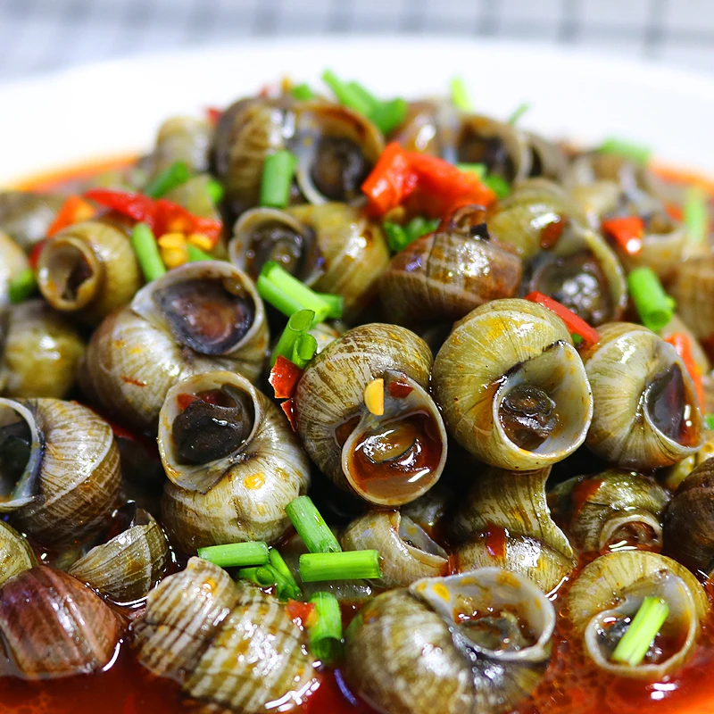 麻辣田螺 2包 4包熟食袋装开味鲜香嗦螺儿时零食加热即食500克/包