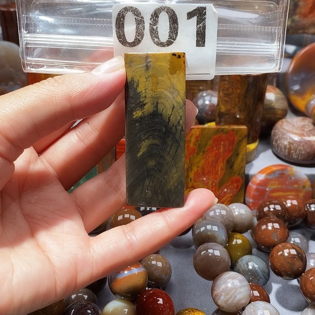 硅化玉天然北票硅化玉吊坠未镶嵌