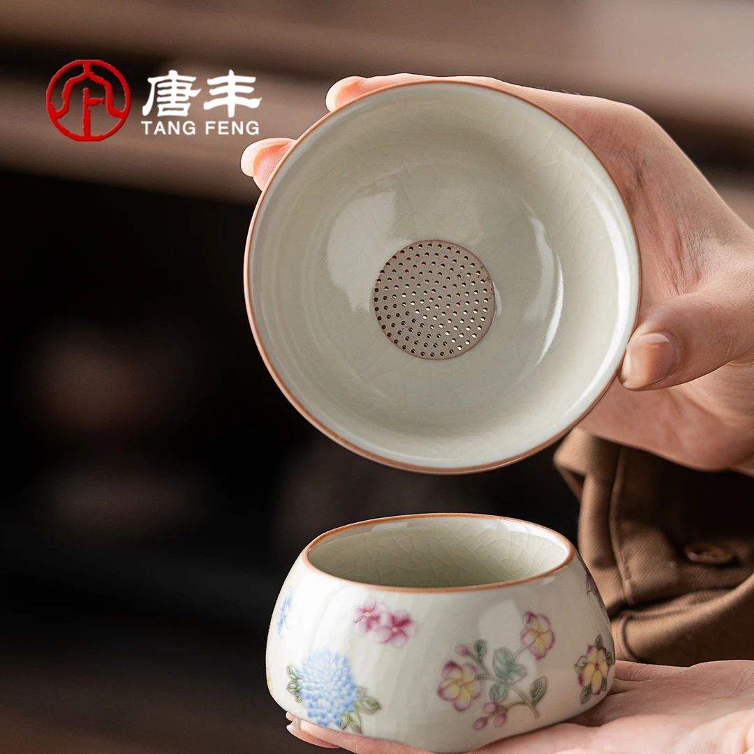 唐丰汝窑茶漏家用办公室泡茶专用过滤器茶叶滤网茶隔单独茶滤茶道