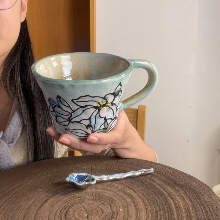 H***琳手捏手绘景德镇陶瓷