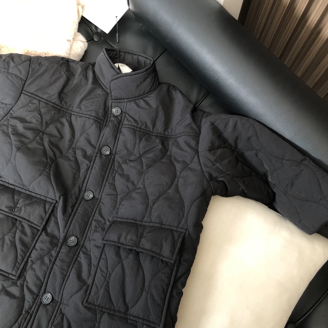 强调黑色长款薄棉衣24A447儿童