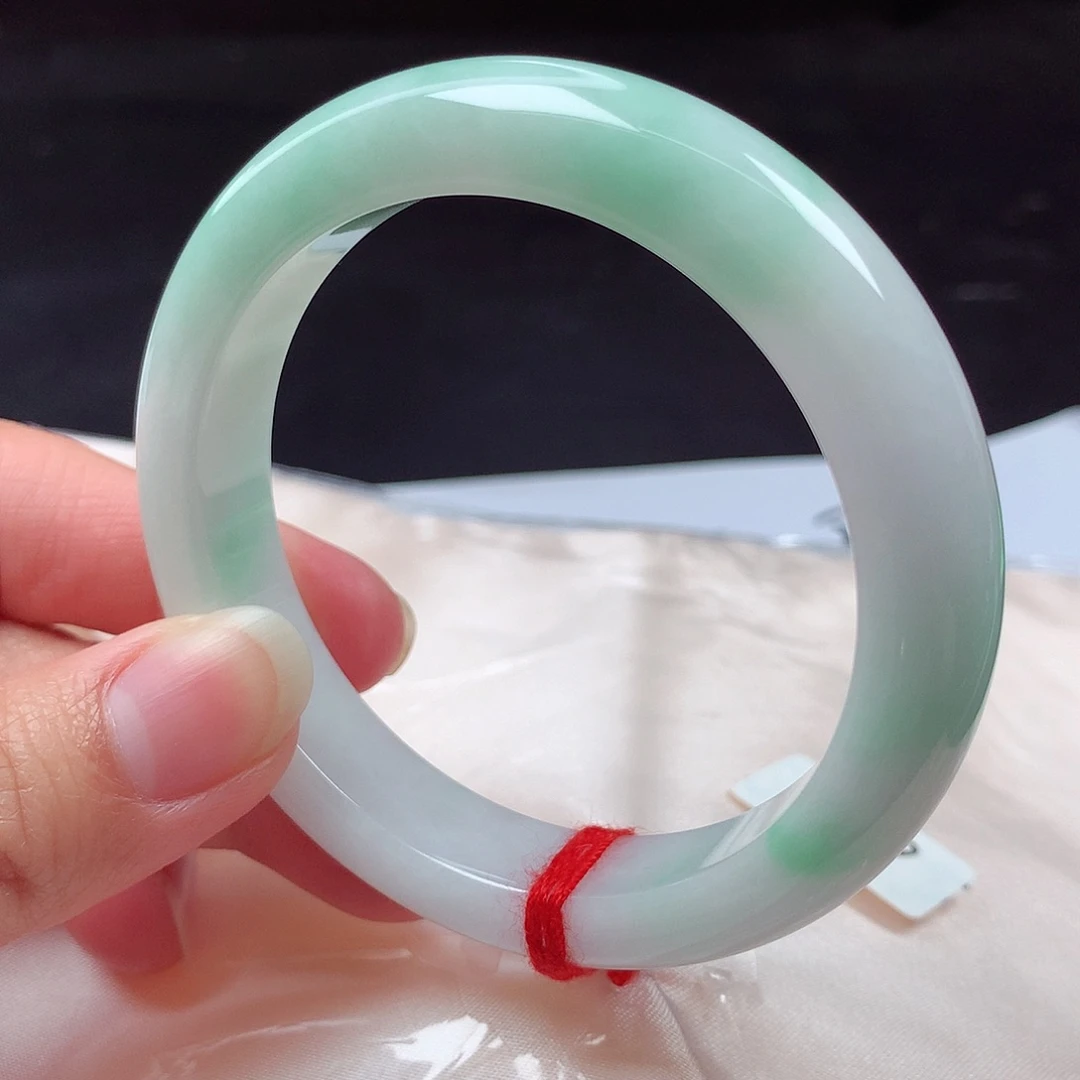 翡翠未镶嵌手镯56圈s1249