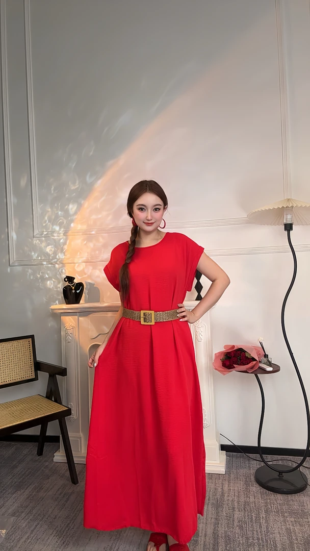 夏季欧颍昇轻奢长款高级感女装连衣裙子时尚气质风格衣服中长裙