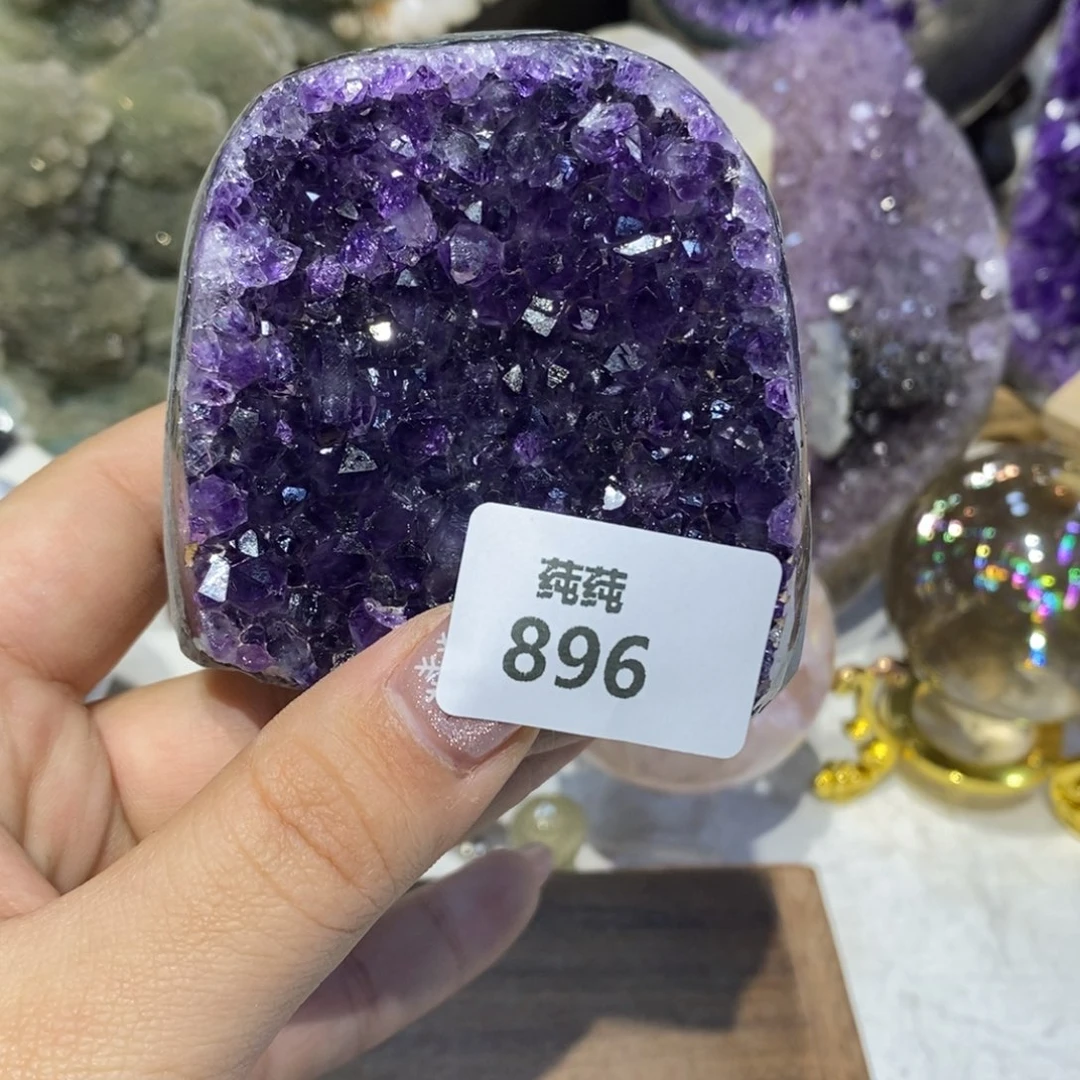 未镶嵌紫晶珠宝半成品周正屏风