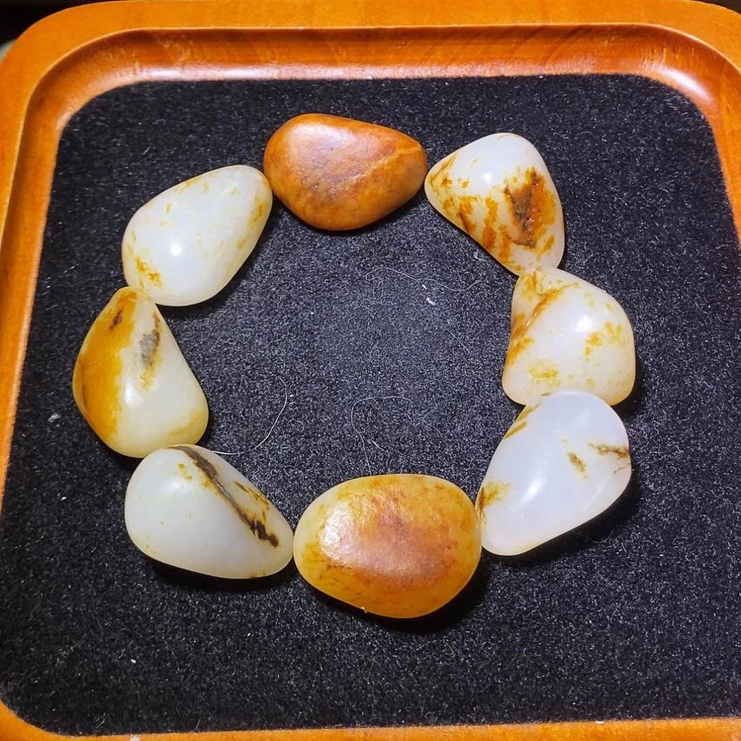 和田玉未镶嵌手链