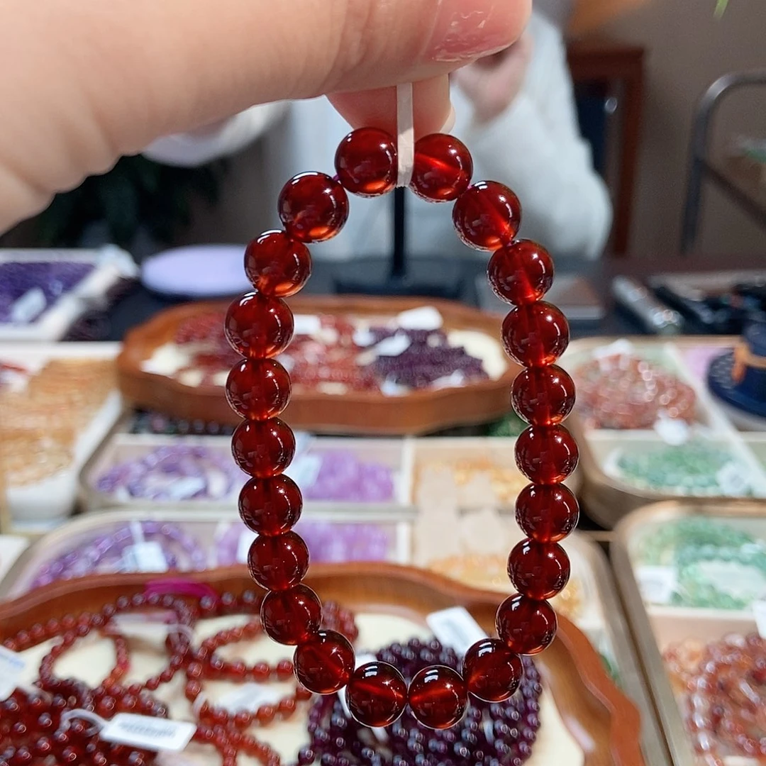 石榴石未镶嵌手链石榴石9