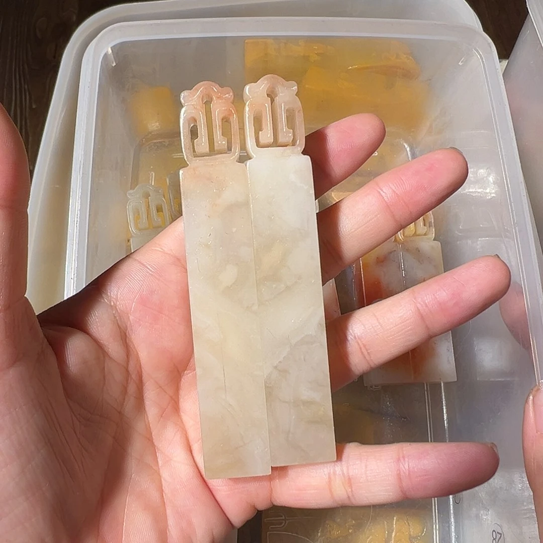 寿山石随机批发一对