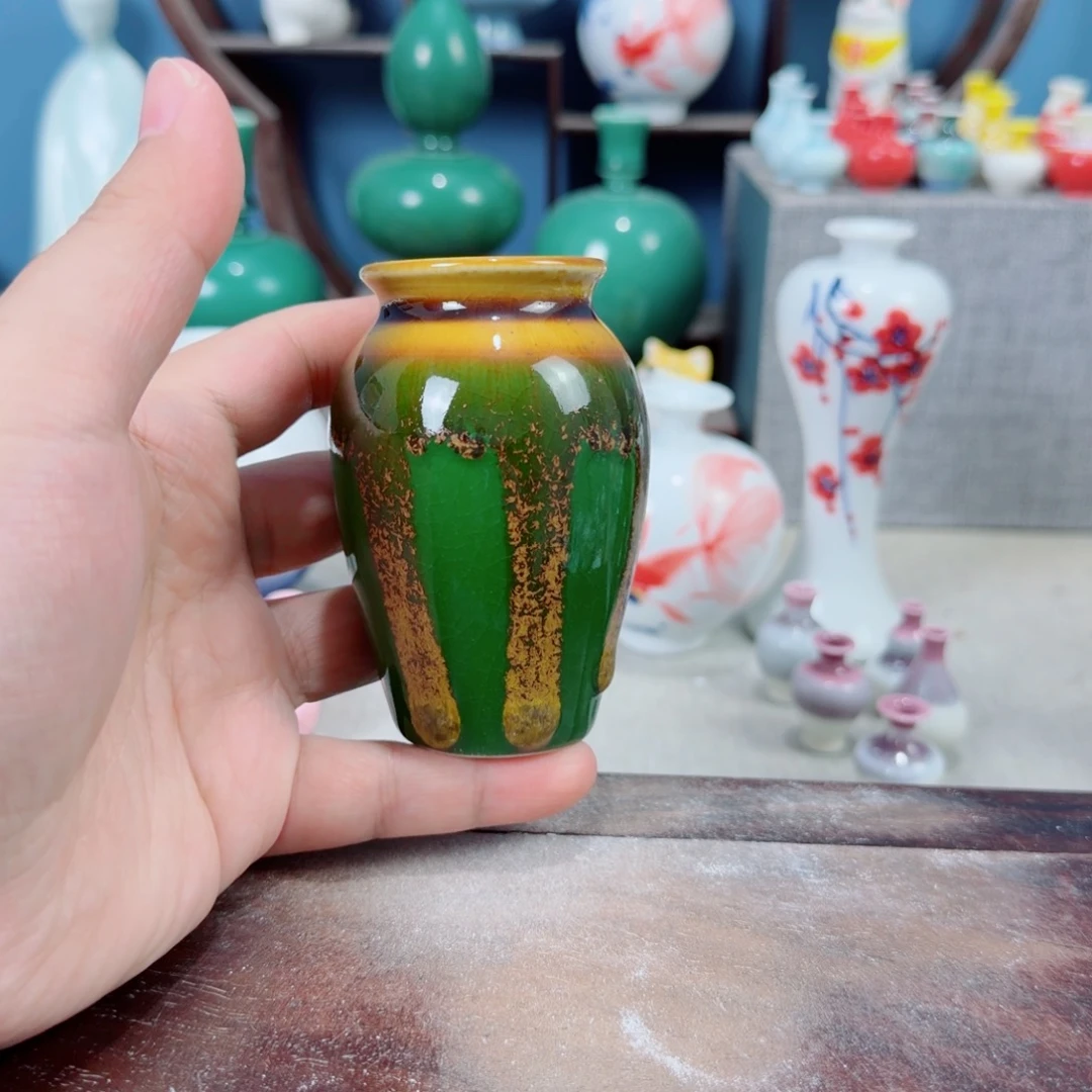 陶瓷手工小花器摆件