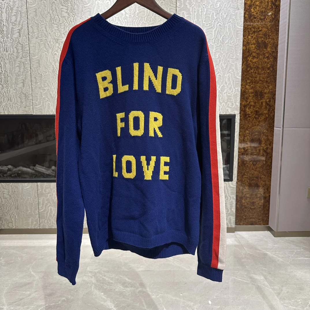 95新 GUCCI/古驰 Gucci彩虹毛衣/L码/95新/NBY10476