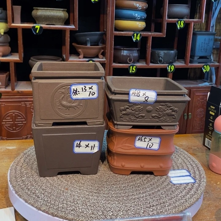 紫砂花盆紫砂花盆