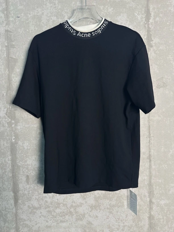 未使用 Acne studio XS*1/AcneStudio字母印花领口短袖/08373