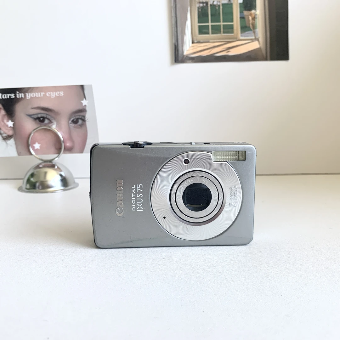 9新 Canon/佳能 ixus75银色 710万像素3倍变焦 磨皮冷白网感