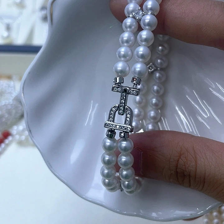 淡水珍珠手绳银S925镶嵌