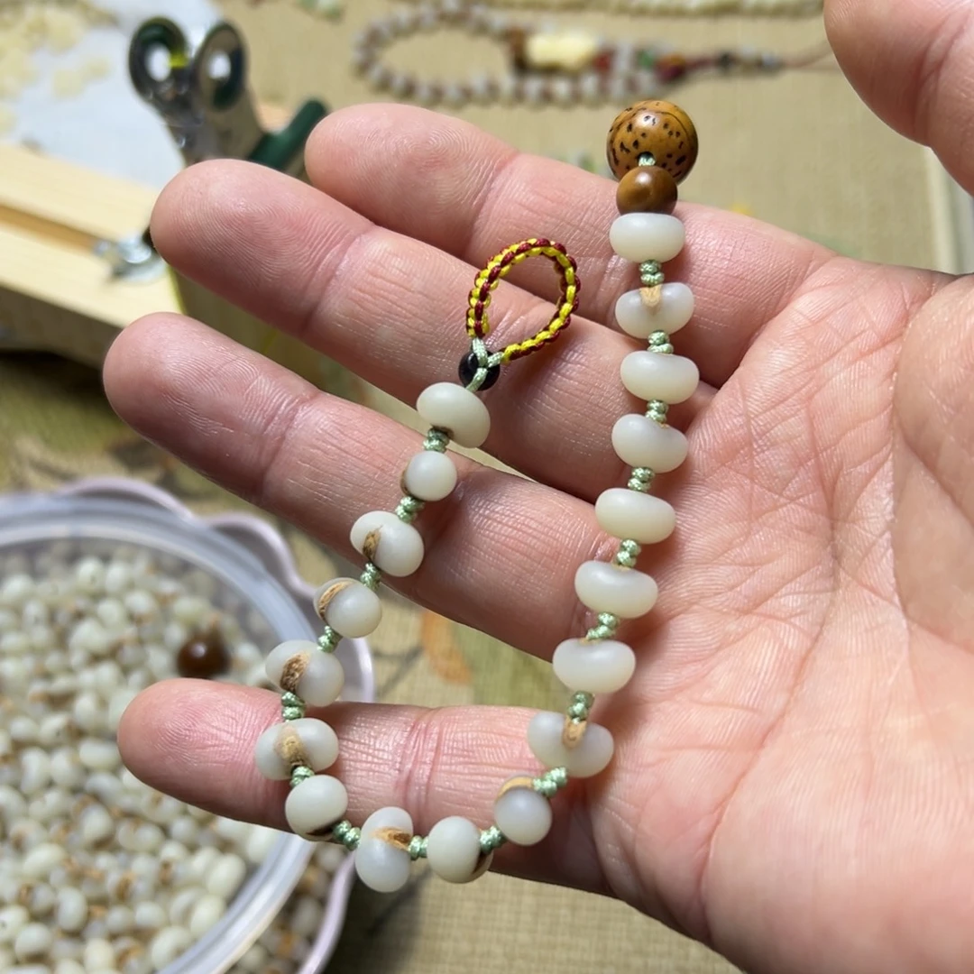 木质金佛草单圈手串佛眼款
