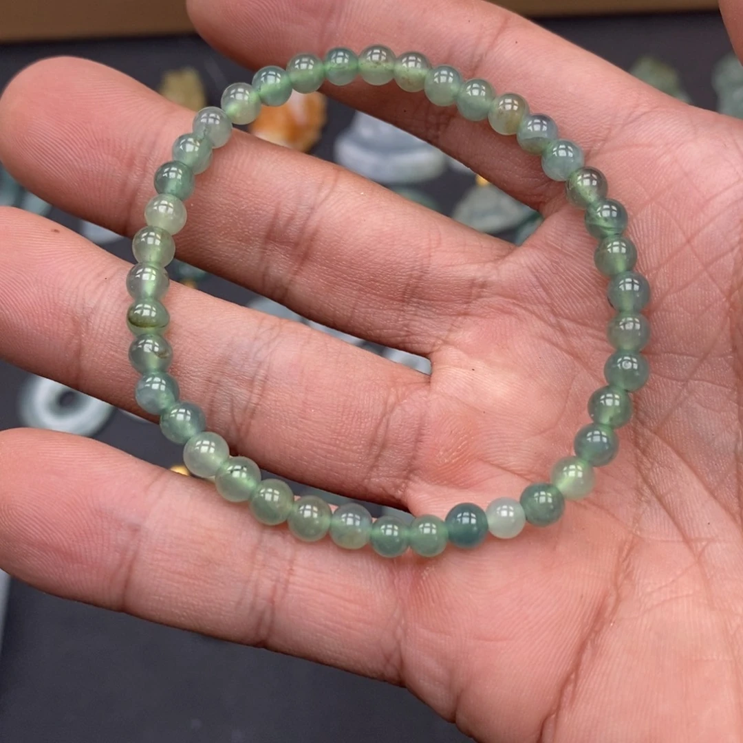 翡翠未镶嵌手链天然a货翡翠58