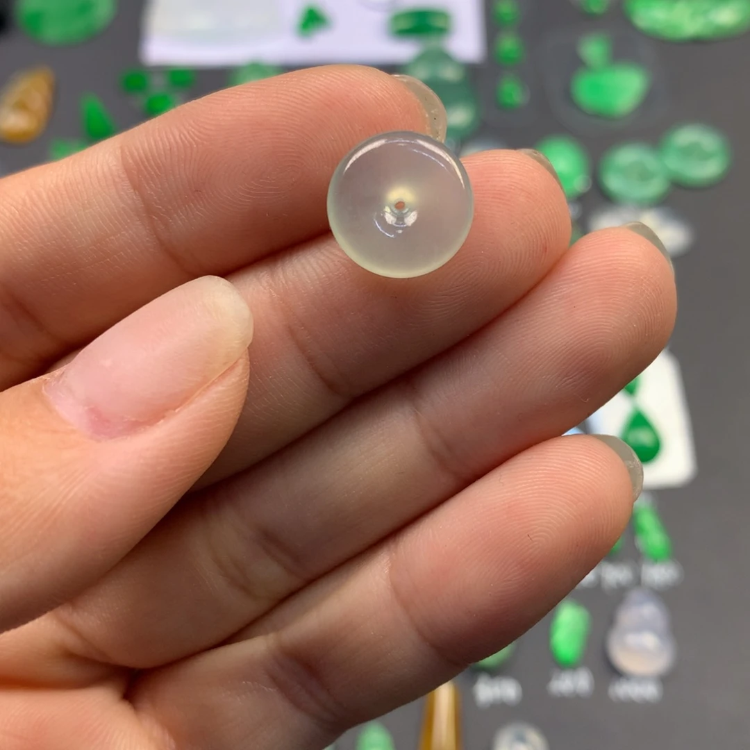 翡翠未镶嵌颈饰裸石平安扣