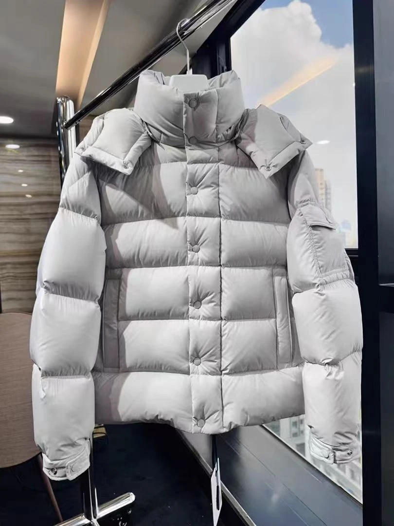 25冬季新款M家70周年羽绒服女单标雾面玛雅maya加厚连帽90白鸭绒