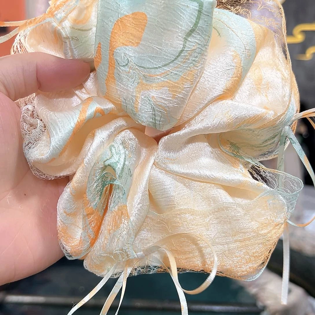 637蕾丝发圈手作