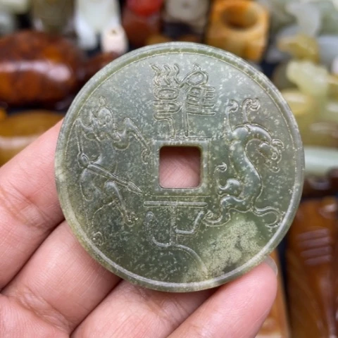 和田玉未镶嵌颈饰44