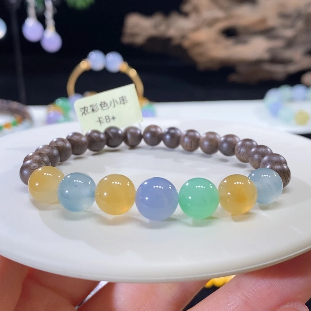 翡翠未镶嵌颈饰糖果多宝8-9mm