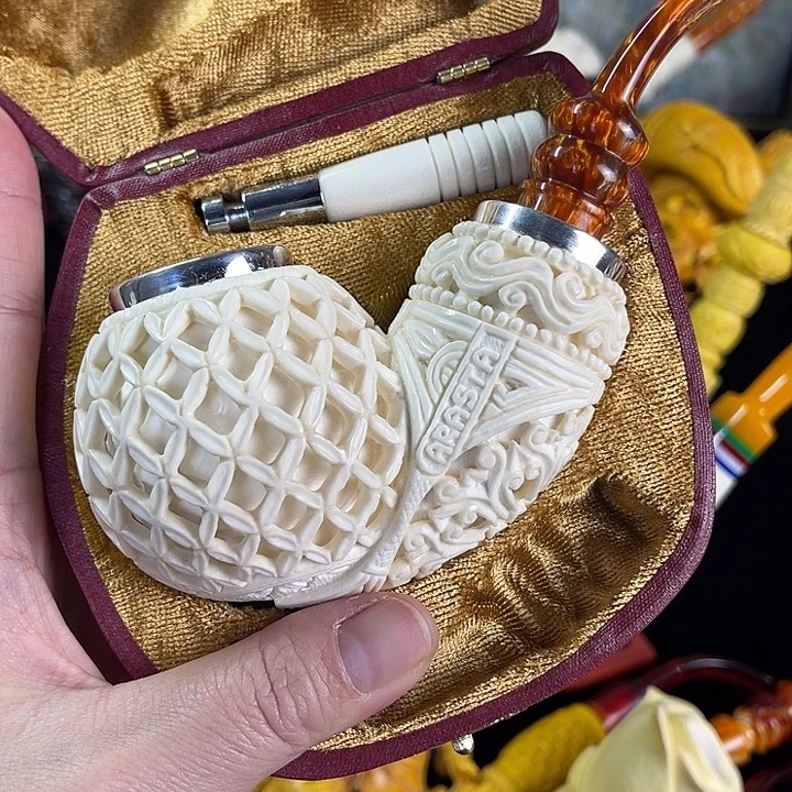 海泡石烟斗巨大号空腔花篮苹果112