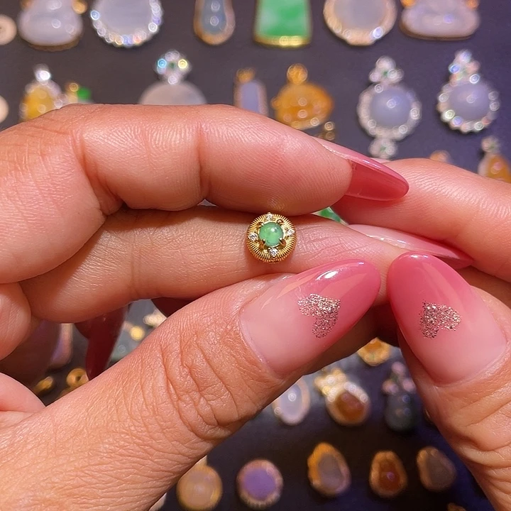 翡翠银S925镶嵌颈饰