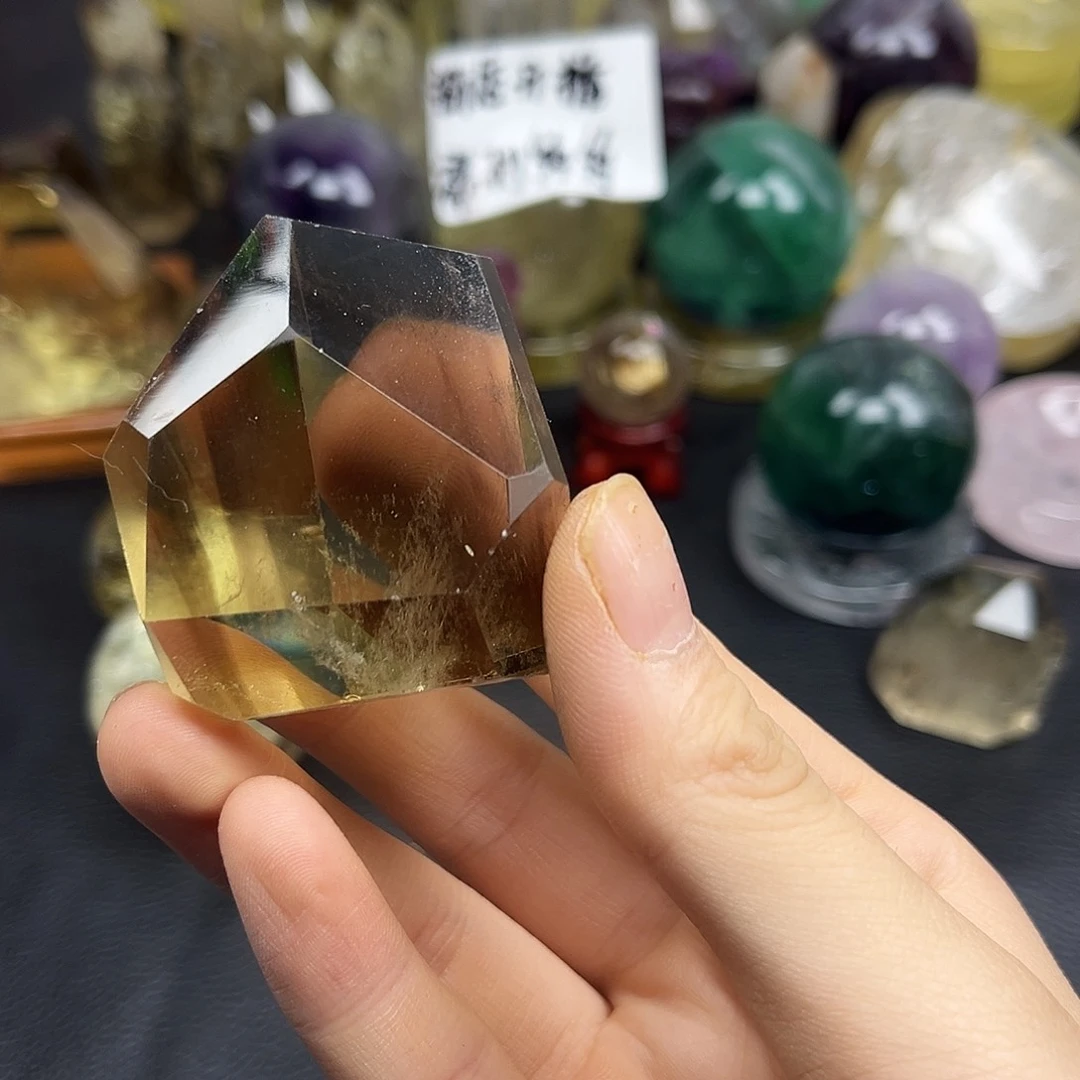 珠宝半成品未镶嵌紫晶21水晶石