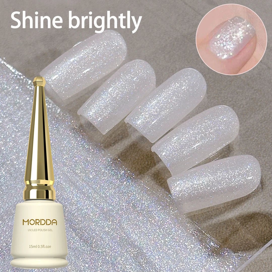 叮咣乱闪亮片甲油胶2025年新款显白闪闪碎钻胶美甲店专用流行色