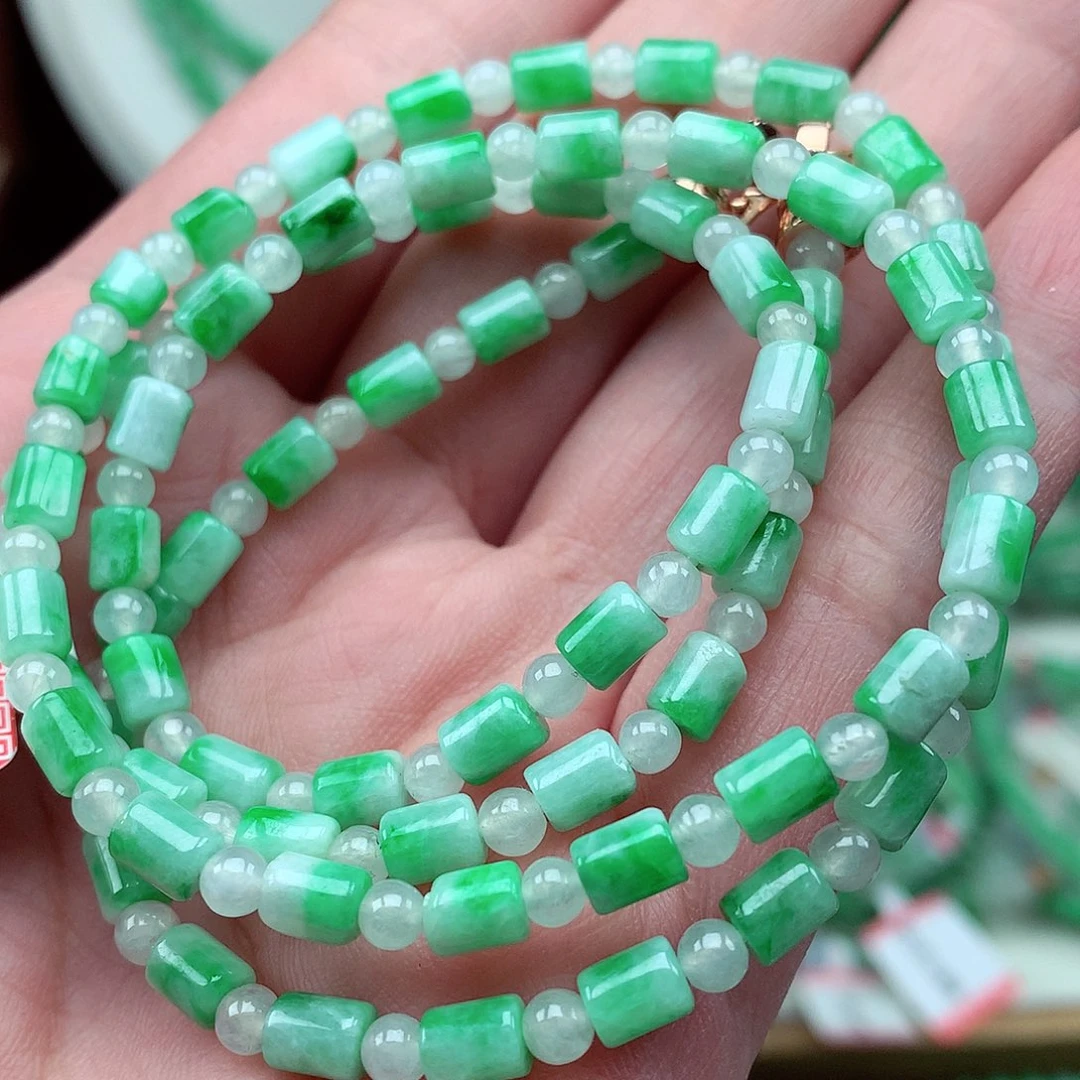 翡翠未镶嵌毛衣链