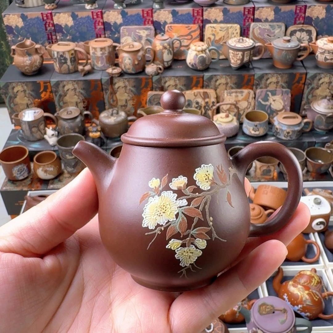 茶壶紫砂120cc原矿精工半手