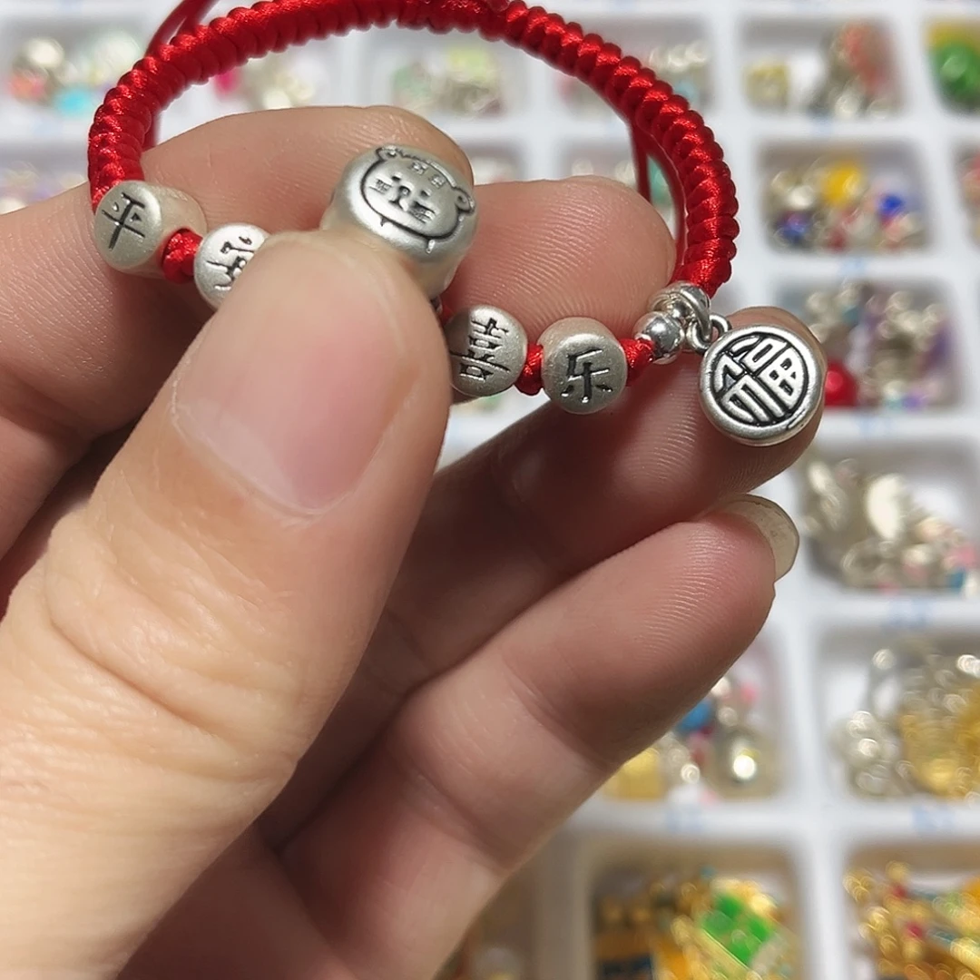 吊坠足银珐琅一套