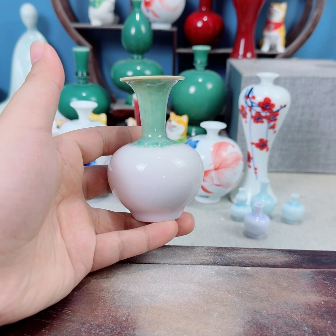 陶瓷手工小花器摆件