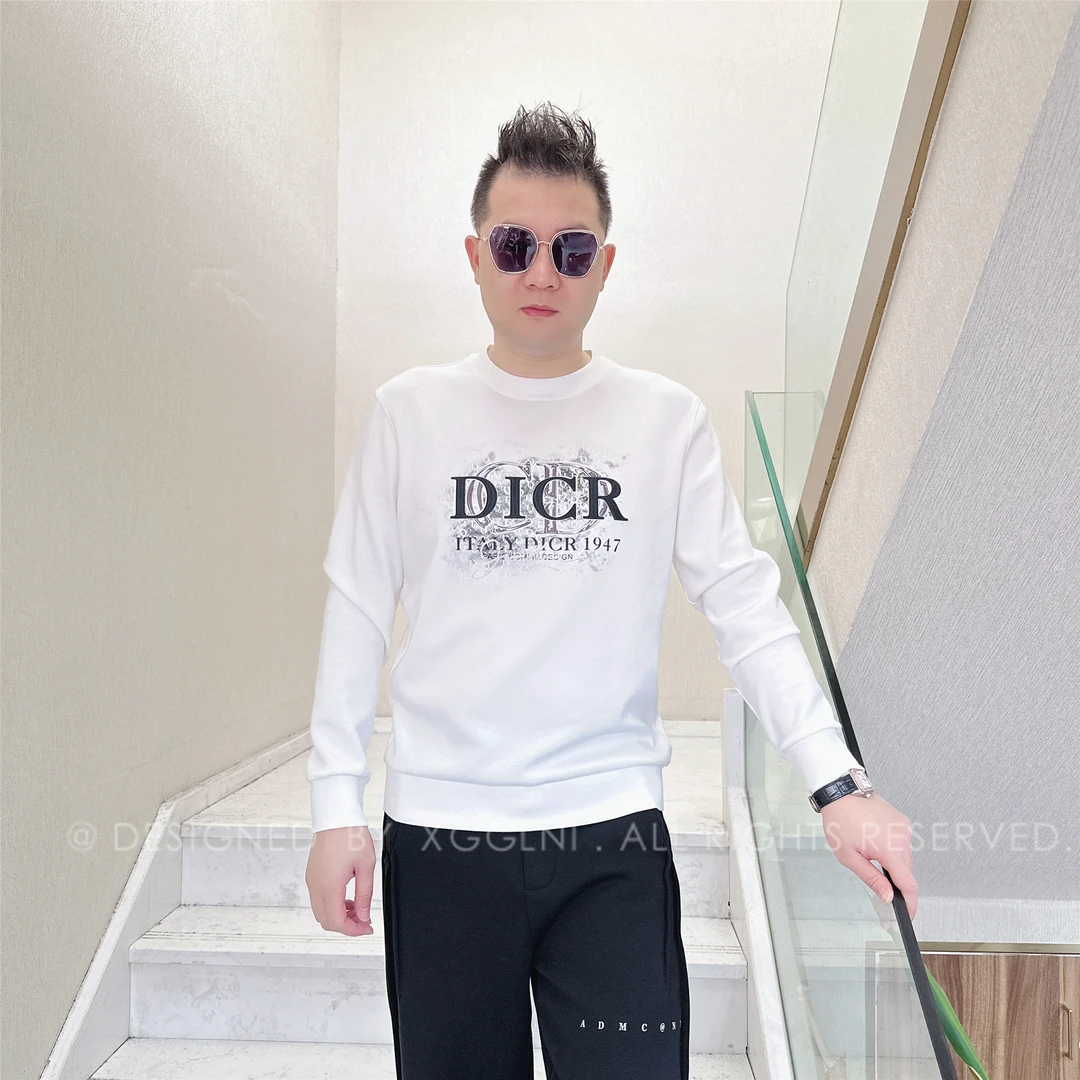 秋冬款NLCD字前DICR字母轻奢高端男装高档休闲潮牌男士长袖卫衣
