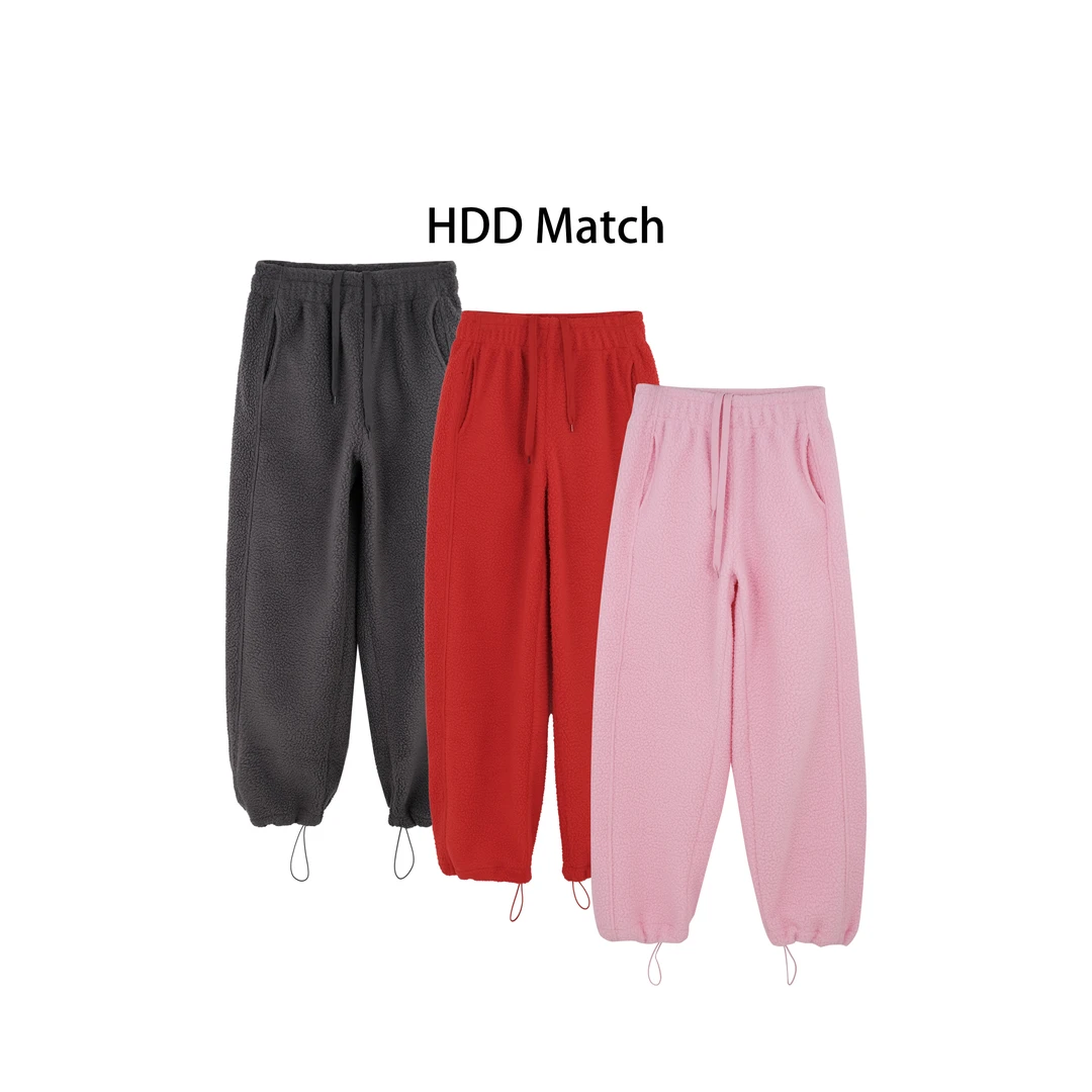 HDD-"随行穿搭" 秋冬女款软暖可调节松紧磨绒休闲裤 Y9612