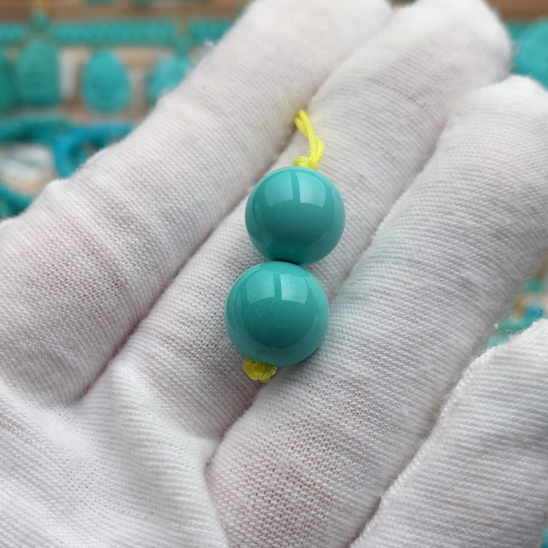 绿松石未镶嵌珠宝奇石11.2mm