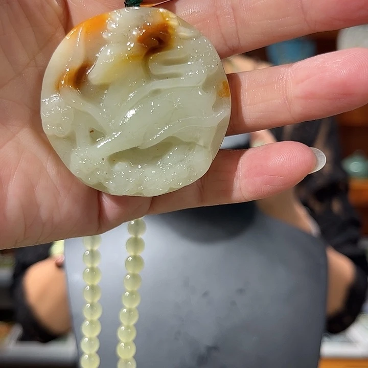 未镶嵌岫玉毛衣链