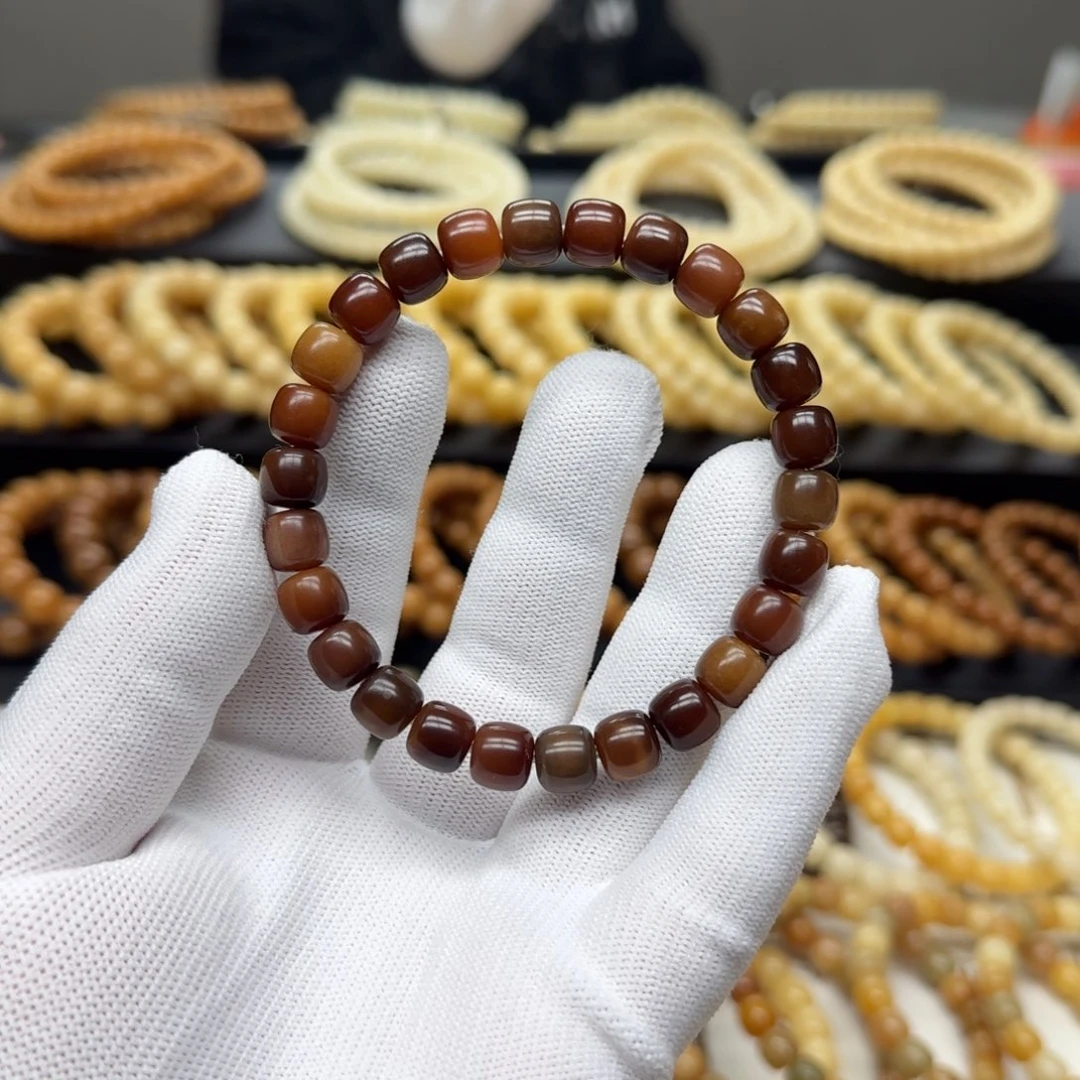 手串菩提根/象牙果8×9 5年 鬼工