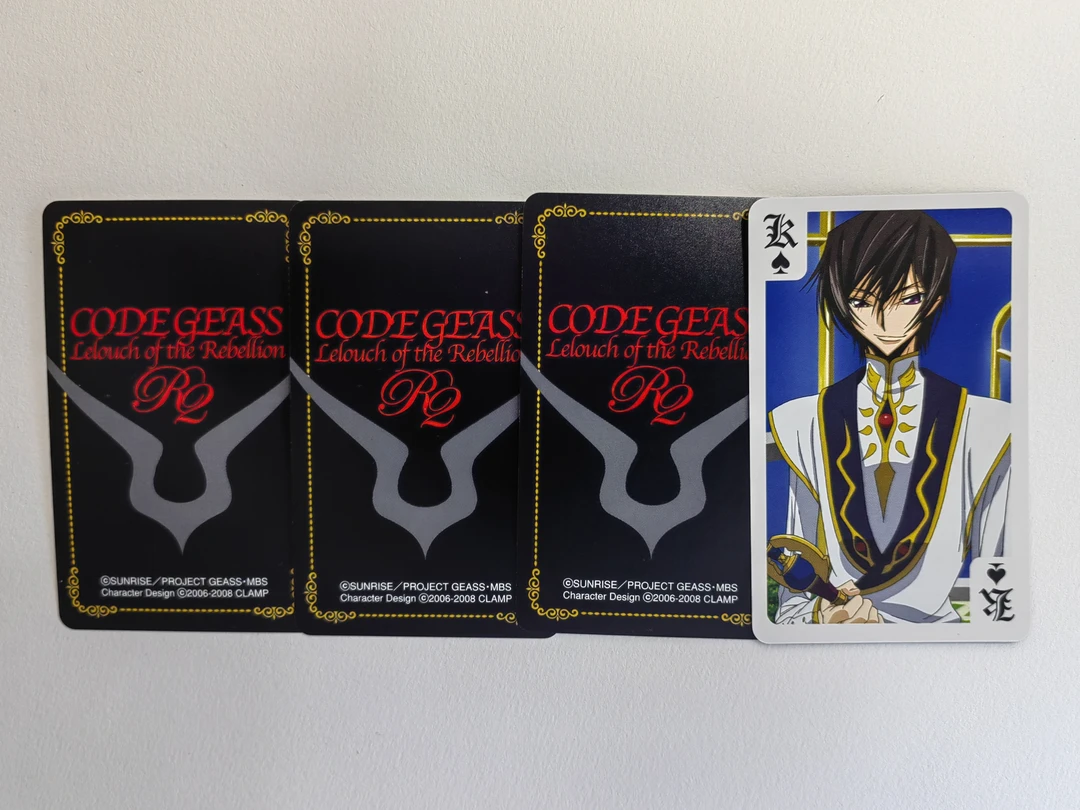 【主播代抽】反叛的鲁路修扑克卡牌