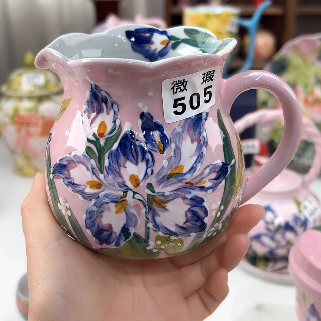 景德镇手绘高温釉下彩陶瓷茶具