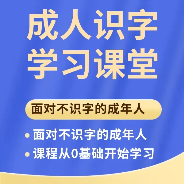 成人识字课（扫盲班）