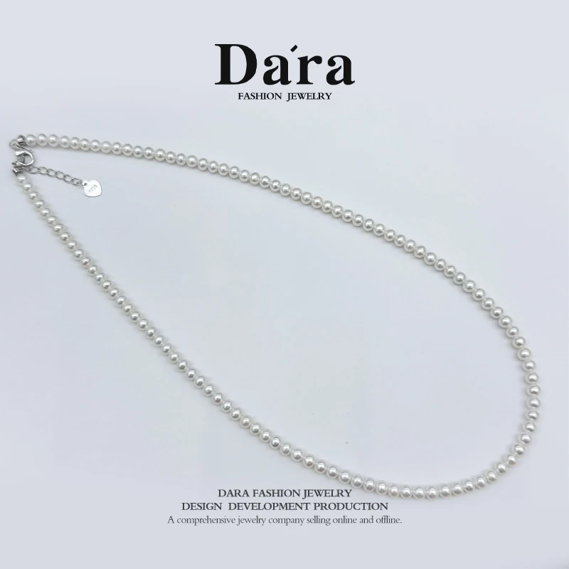 DARA/戴拉S925银淡水无核3-4mm小米链 YX5726001